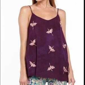 Aratta Purple Camisole with Crane Design
